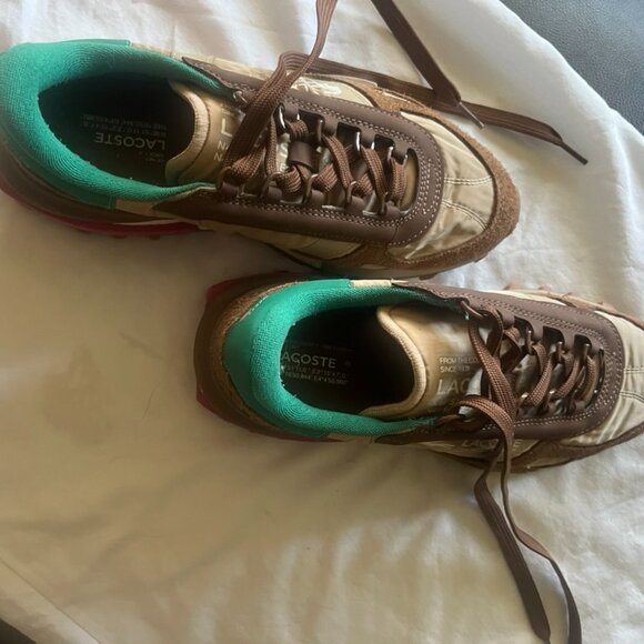 Lacoste Elite Active Women's Sneakers Brown/Green - Picture 3 of 7